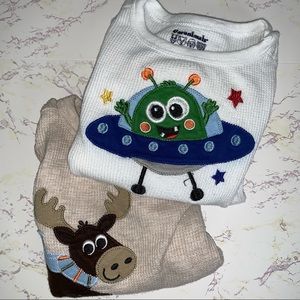 2 Geranimals onesies 3-6 months old